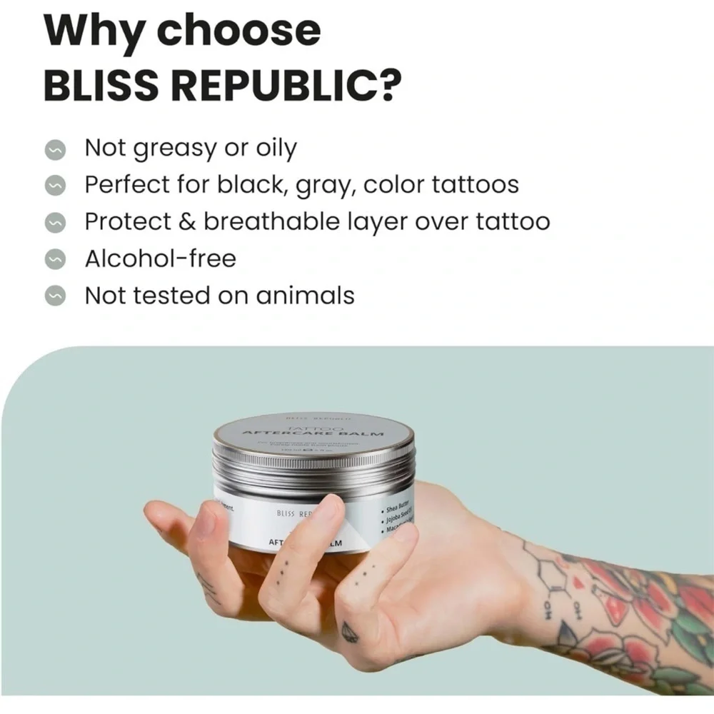 Brand New Tattoo Aftercare Balm Shea Butter Restore Body Artwork Jojoba Seed Oil